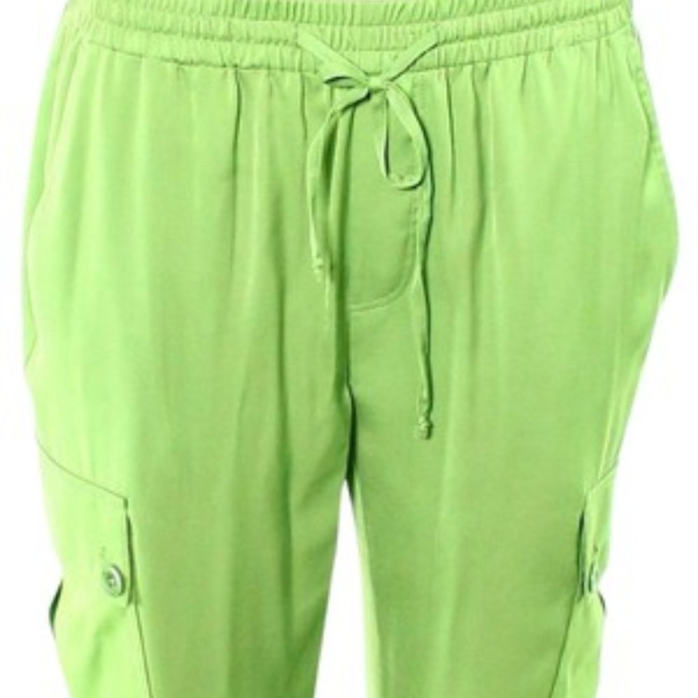 Lauren Ralph Lauren LRL women's elastic drawstring cuffed casual cargo pants